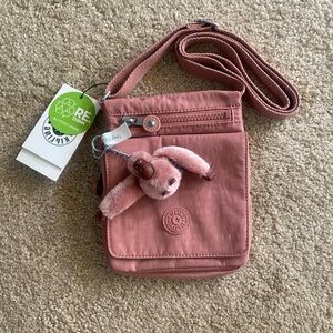 New Kipling, small, compact, pink Crossbody bag